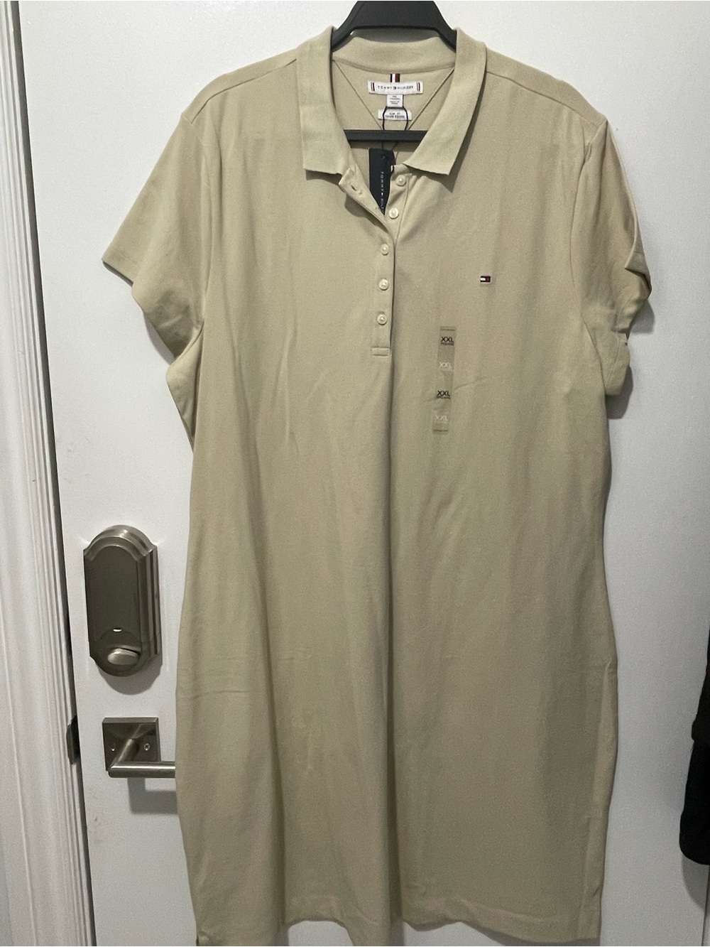 Tommy Hilfiger Polo Shirt Dress in Beige